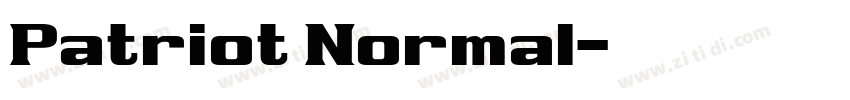 Patriot Normal字体转换